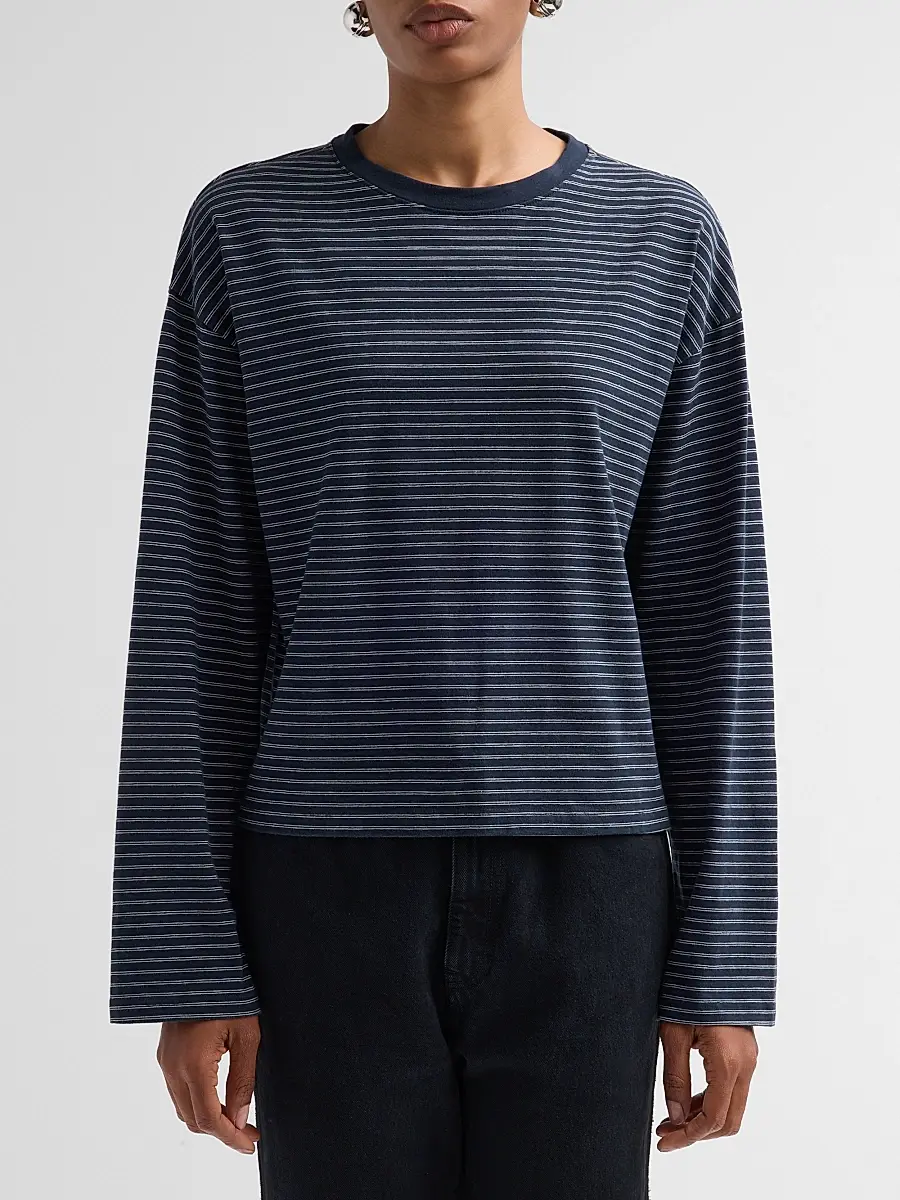 rag & bone Women's Kelly Striped Boxy Long-Sleeve T-Shirt | Thumbnail 5 rag & bone Women's Kelly Striped Boxy Long-Sleeve T-Shirt | Thumbnail 5