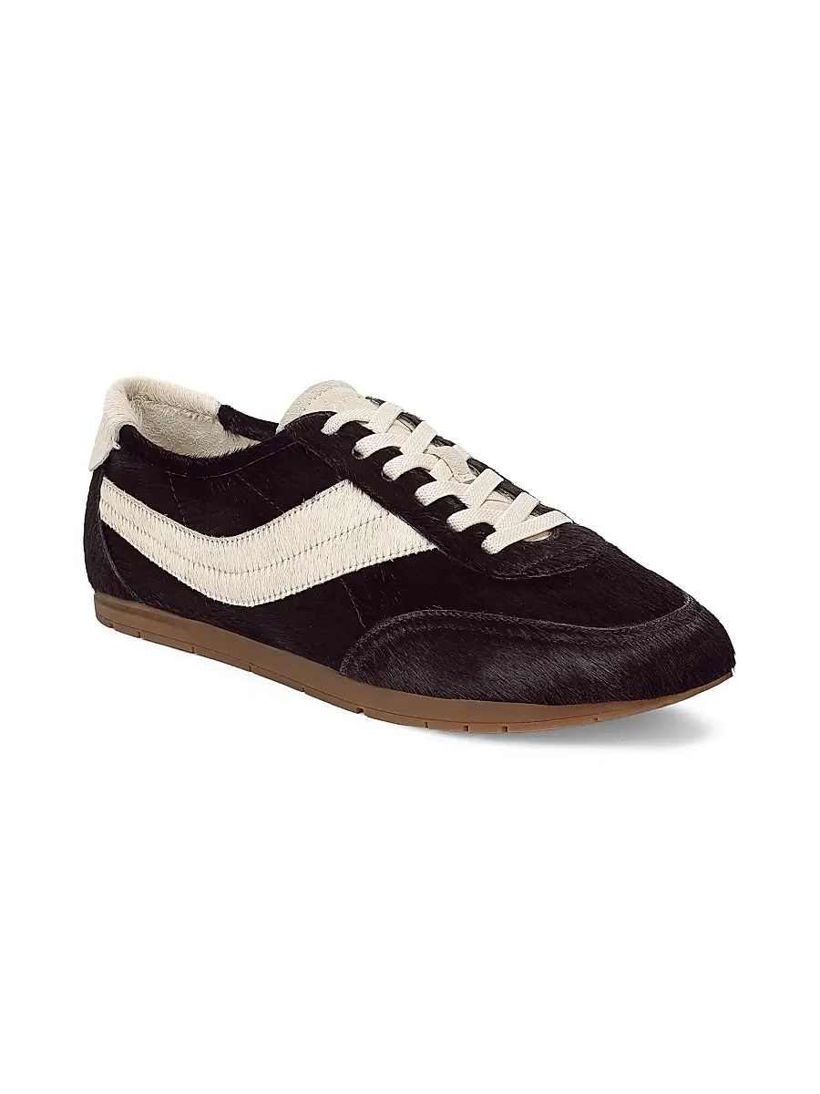 Vince Women's La Runner Calf Hair Slip-On Sneakers | Thumbnail 2 Vince Women's La Runner Calf Hair Slip-On Sneakers | Thumbnail 2