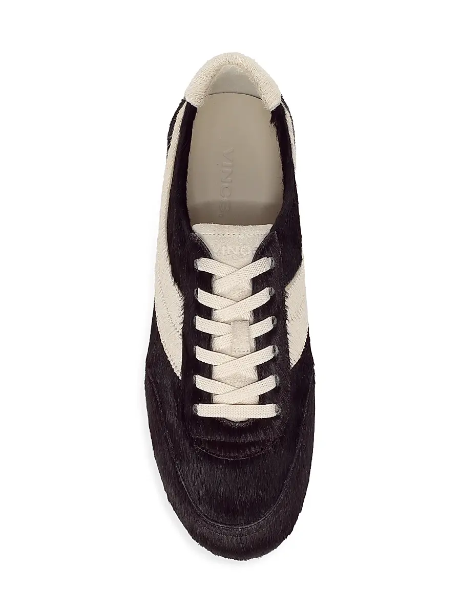 Vince Women's La Runner Calf Hair Slip-On Sneakers | Thumbnail 4 Vince Women's La Runner Calf Hair Slip-On Sneakers | Thumbnail 4