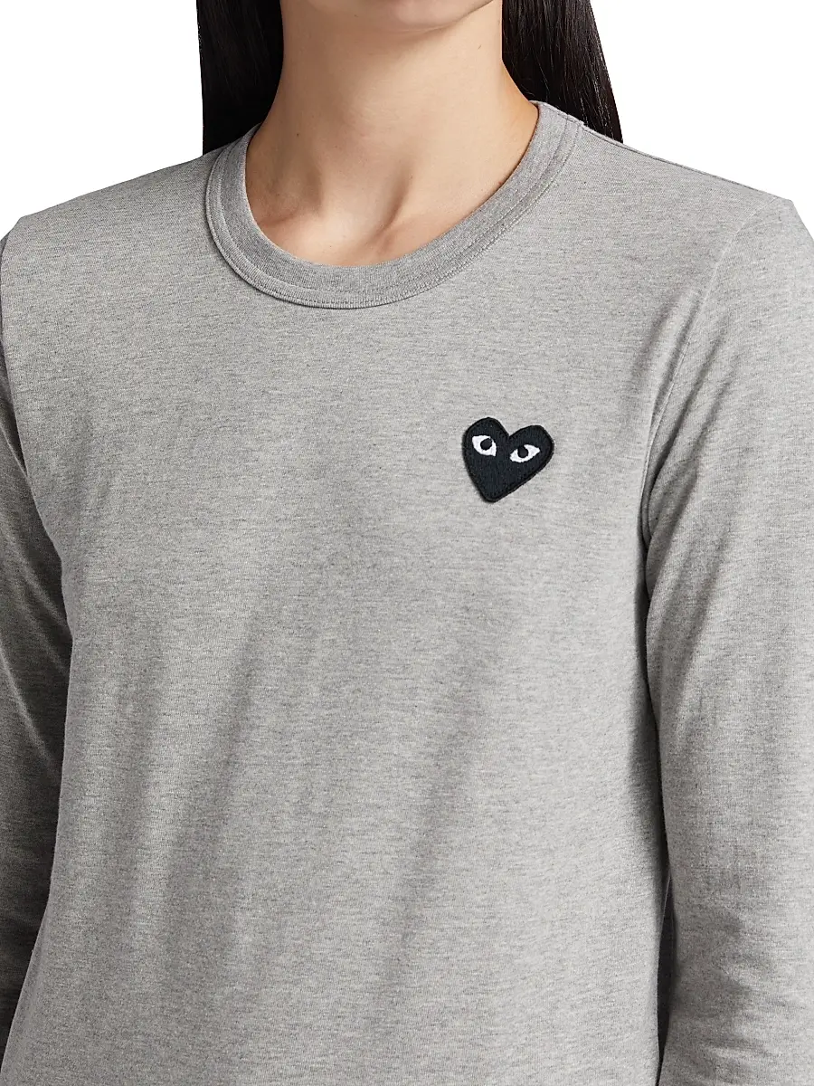 Comme des Garçons PLAY Women's Heart Long-Sleeve T-Shirt | Thumbnail 6 Comme des Garçons PLAY Women's Heart Long-Sleeve T-Shirt | Thumbnail 6