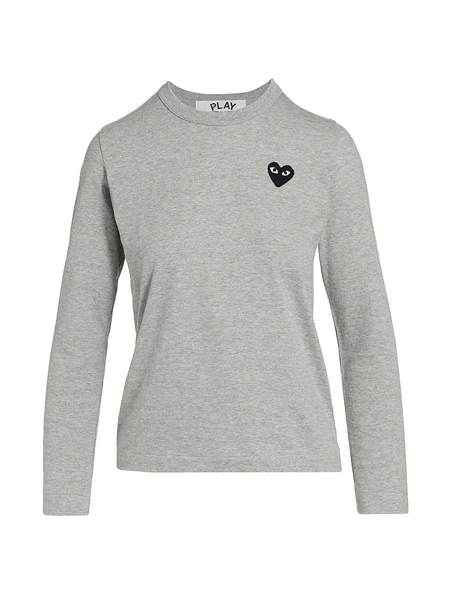 Comme des Garçons PLAY Women's Heart Long-Sleeve T-Shirt | Image 1 Comme des Garçons PLAY Women's Heart Long-Sleeve T-Shirt | Image 1