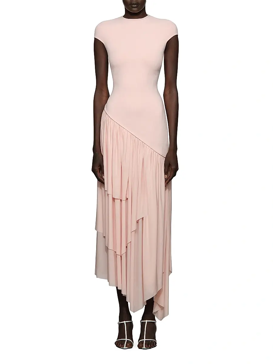Et Ochs Women's Elowen Asymmetric Knit Combo Maxi Dress | Thumbnail 2 Et Ochs Women's Elowen Asymmetric Knit Combo Maxi Dress | Thumbnail 2