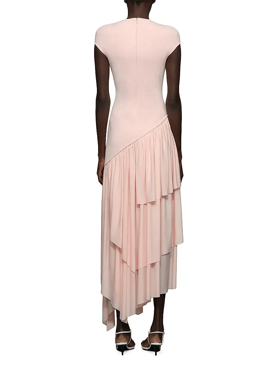Et Ochs Women's Elowen Asymmetric Knit Combo Maxi Dress | Thumbnail 4 Et Ochs Women's Elowen Asymmetric Knit Combo Maxi Dress | Thumbnail 4