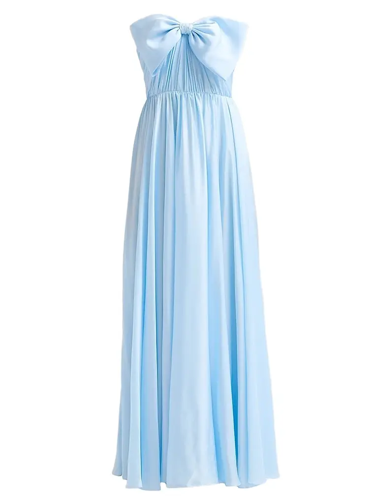 As It May Women's Lunette Bow-Detail Strapless Gown - Sky - Size XXL | Image 1 As It May Women's Lunette Bow-Detail Strapless Gown - Sky - Size XXL | Image 1
