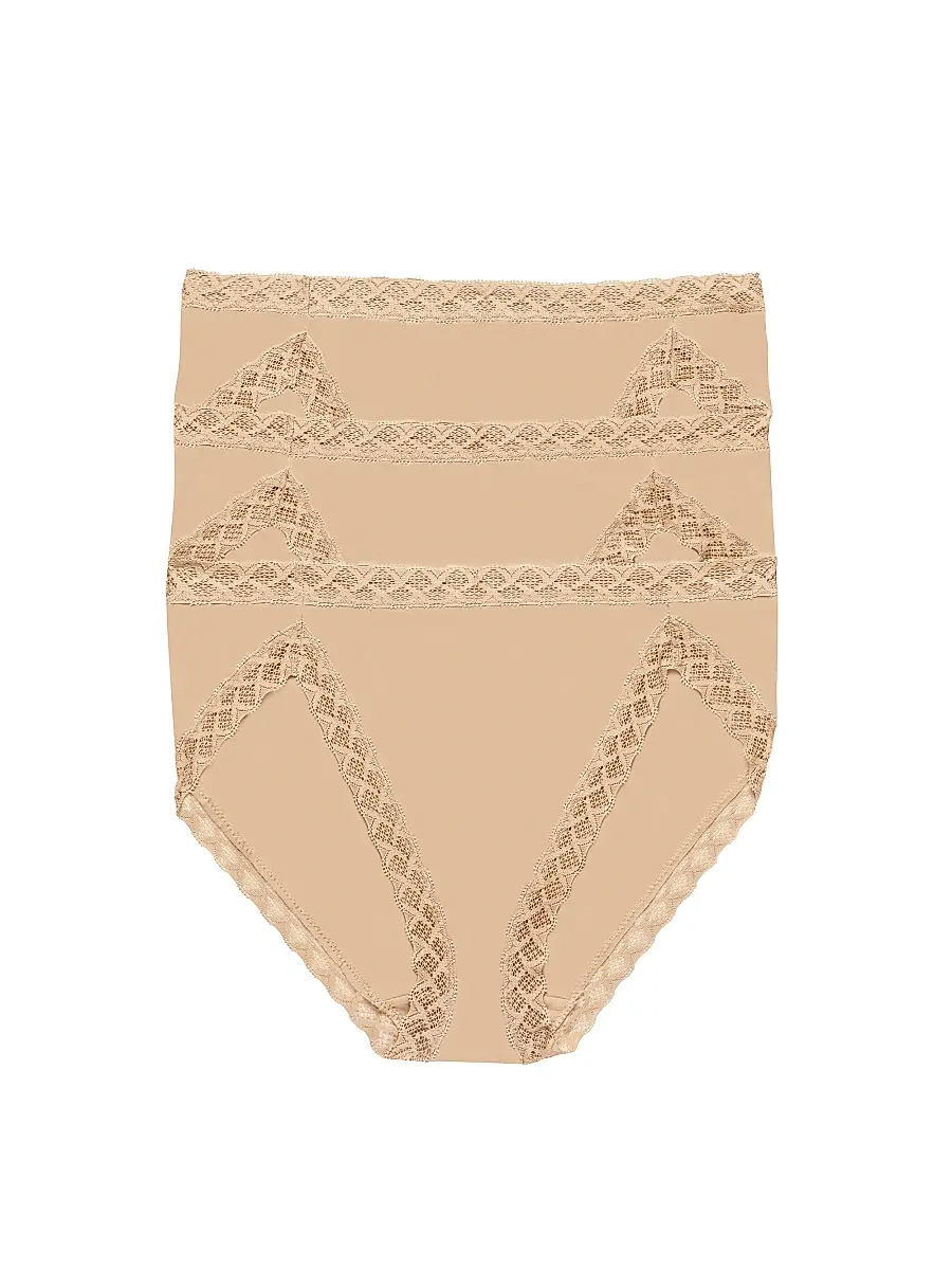 Natori Women's Bliss Cotton French Cut Brief 3 Pack - Cafe | Image 1 Natori Women's Bliss Cotton French Cut Brief 3 Pack - Cafe | Image 1