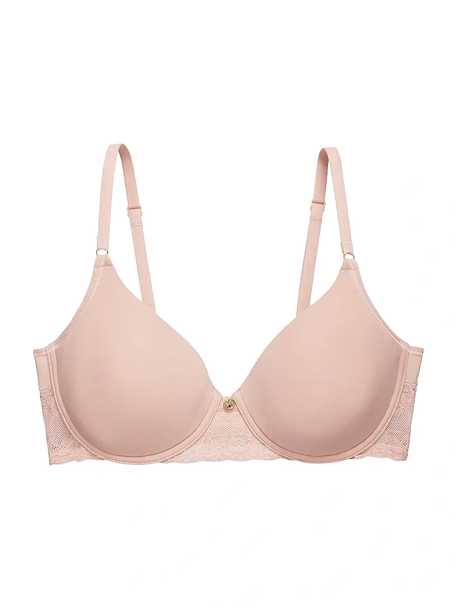 Natori Women's Bliss Perfection Comfort T-Shirt Bra - Rose Beige - Size 30G | Image 1 Natori Women's Bliss Perfection Comfort T-Shirt Bra - Rose Beige - Size 30G | Image 1