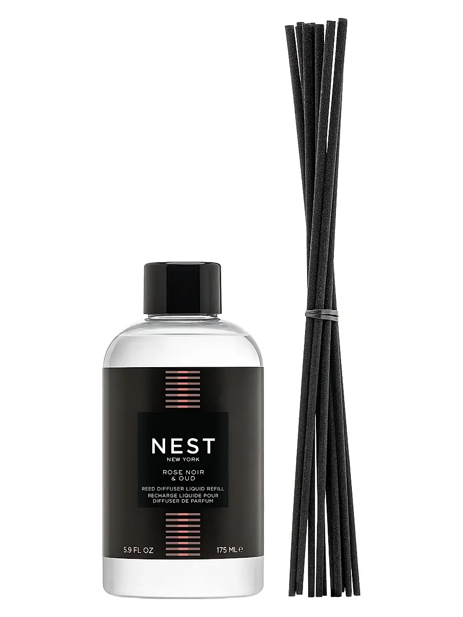 NEST New York Rose Noir & Oud Reed Diffuser Refill