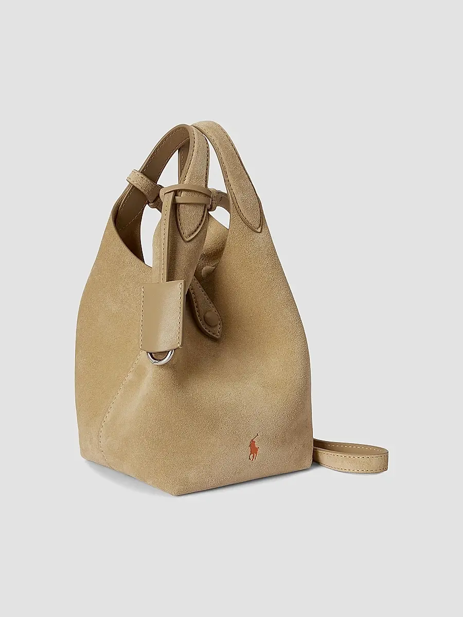 Polo Ralph Lauren Women's Suede Convertible Tote Bag - Cashew | Thumbnail 2 Polo Ralph Lauren Women's Suede Convertible Tote Bag - Cashew | Thumbnail 2