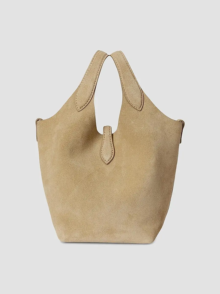 Polo Ralph Lauren Women's Suede Convertible Tote Bag - Cashew | Thumbnail 3 Polo Ralph Lauren Women's Suede Convertible Tote Bag - Cashew | Thumbnail 3