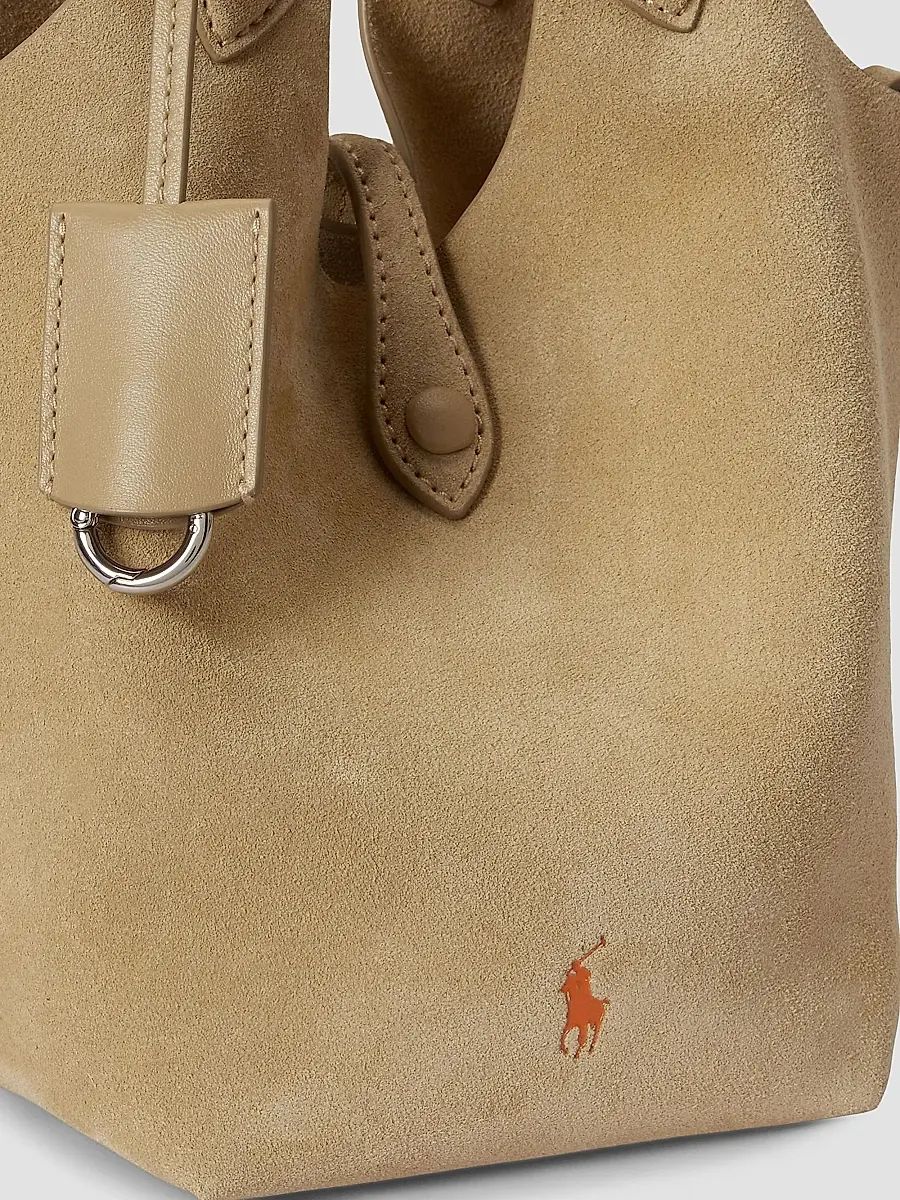 Polo Ralph Lauren Women's Suede Convertible Tote Bag - Cashew | Thumbnail 5 Polo Ralph Lauren Women's Suede Convertible Tote Bag - Cashew | Thumbnail 5
