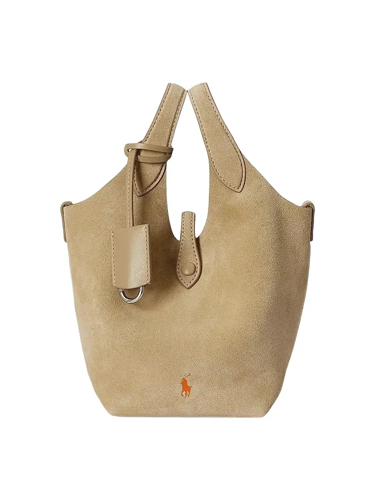 Women's Suede Convertible Tote Bag - Cashew