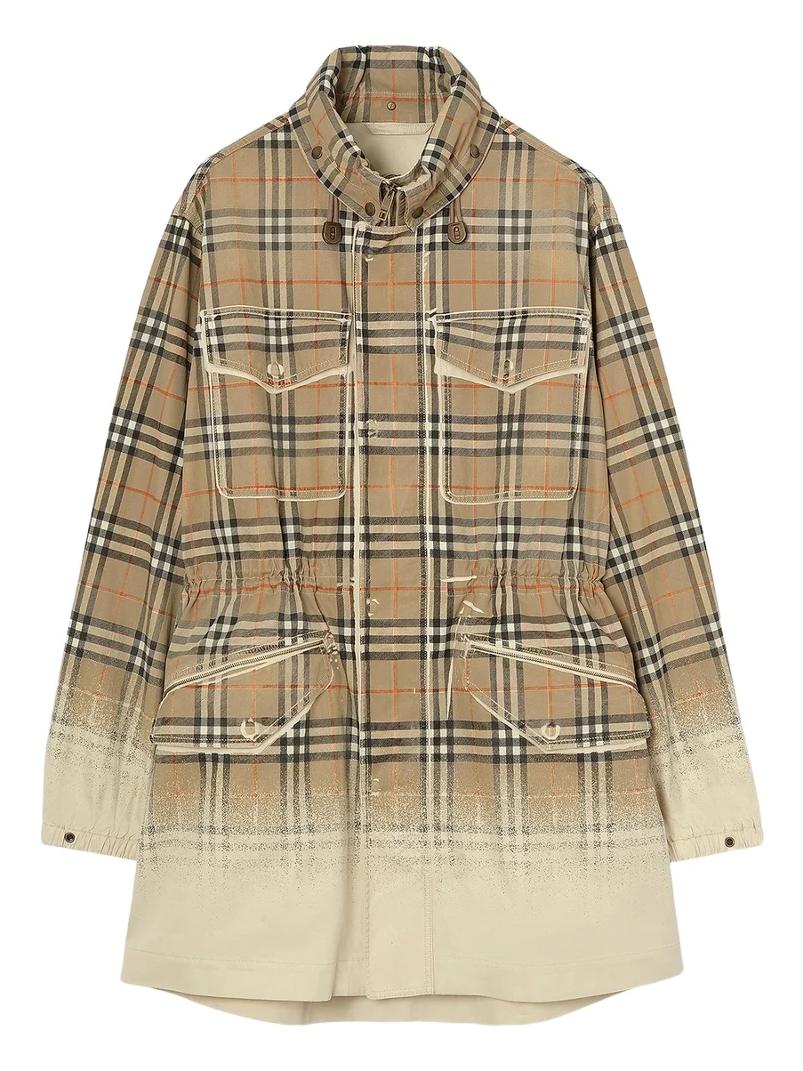 Burberry Men's Lancaster Check Tropical Gabardine Parka