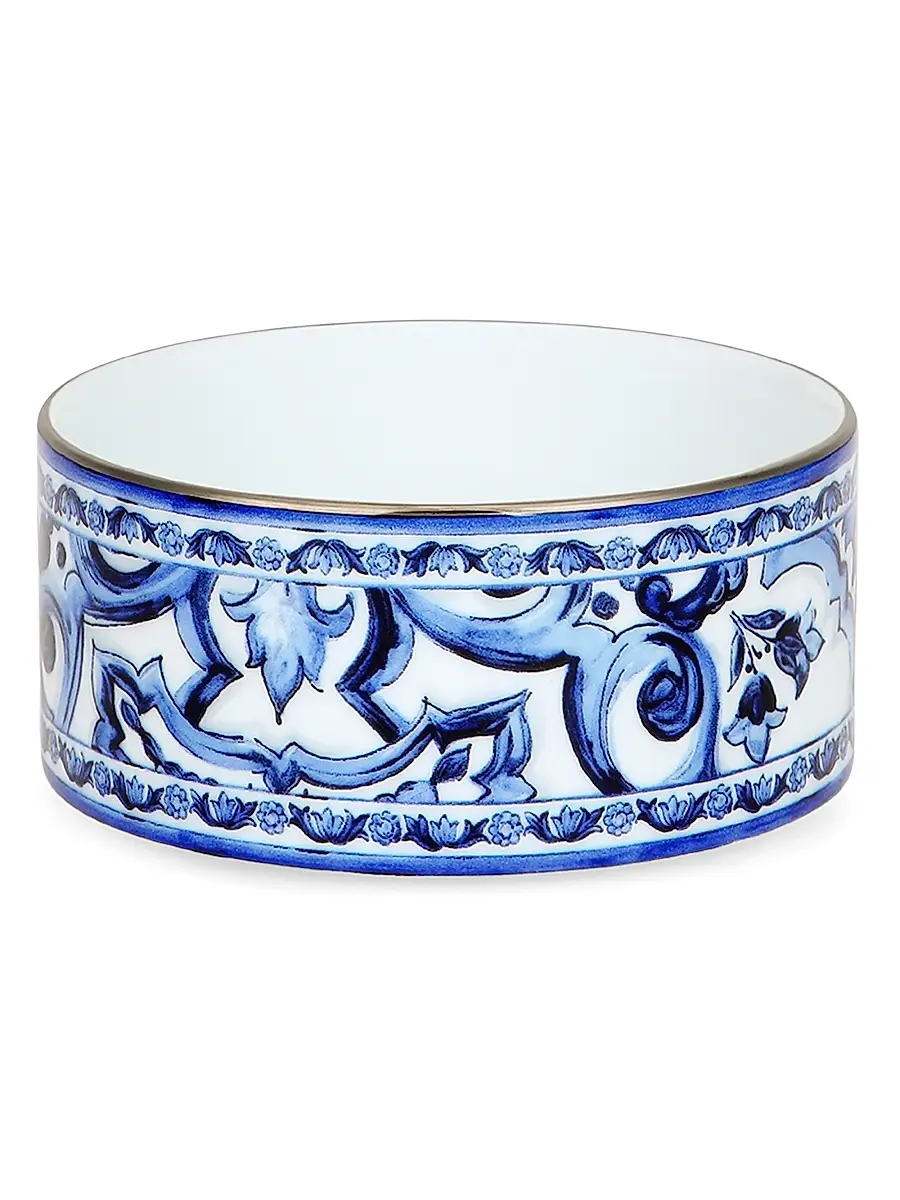 Dolce & Gabbana Blu Mediterraneo Round Porcelain Box | Thumbnail 2 Dolce & Gabbana Blu Mediterraneo Round Porcelain Box | Thumbnail 2