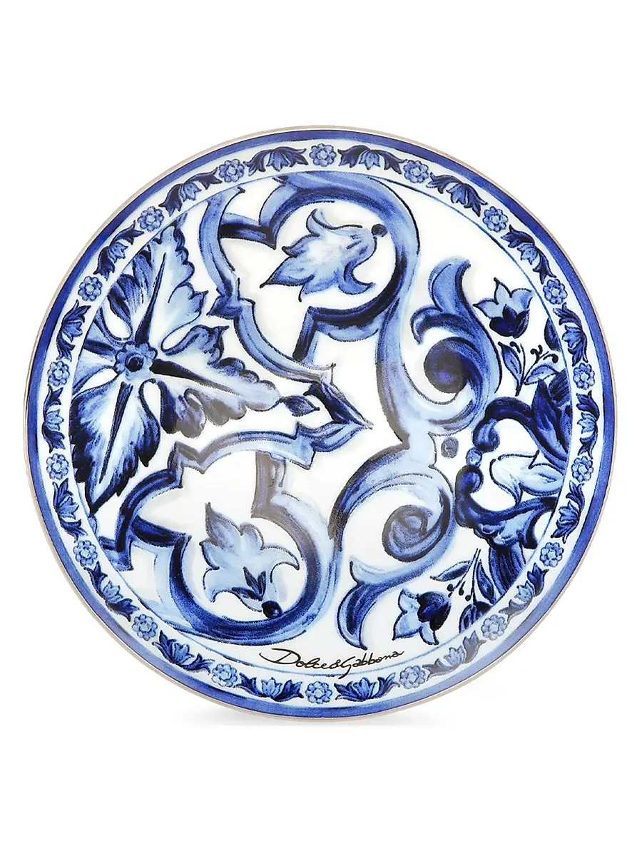 Dolce & Gabbana Blu Mediterraneo Round Porcelain Box | Thumbnail 3 Dolce & Gabbana Blu Mediterraneo Round Porcelain Box | Thumbnail 3