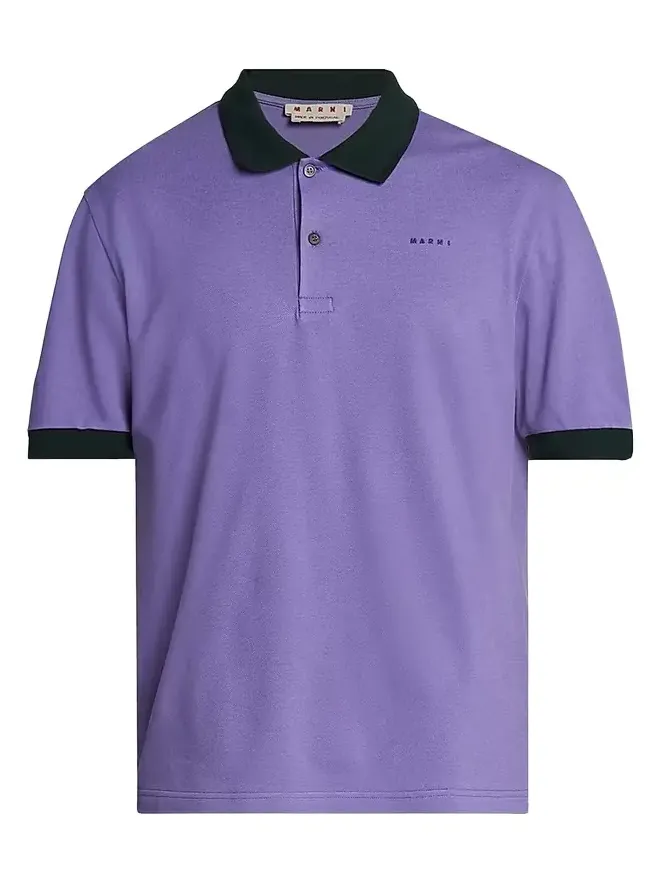 Marni Men's Slim-Fit Cotton Polo Shirt