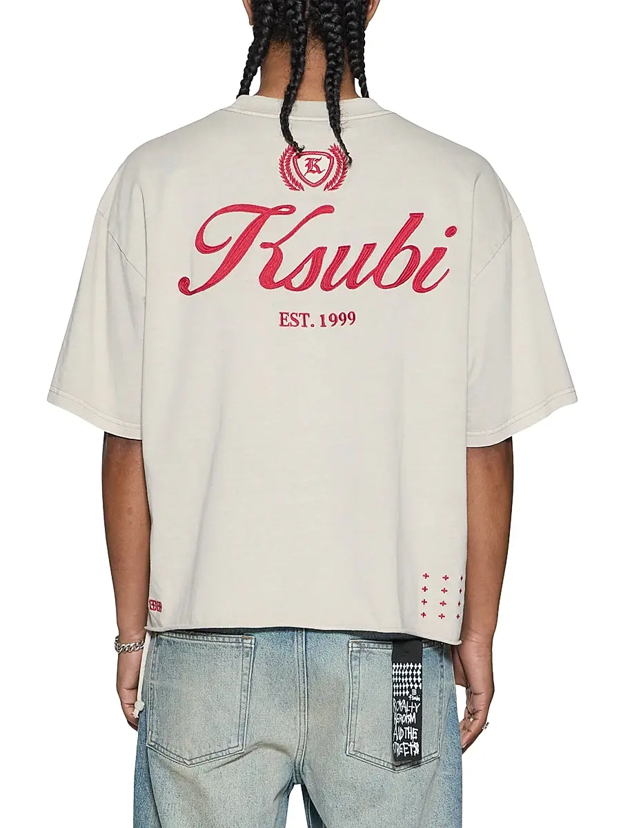 Ksubi Men's Klasse Halen Logo Cotton Oversized T-Shirt | Thumbnail 3 Ksubi Men's Klasse Halen Logo Cotton Oversized T-Shirt | Thumbnail 3