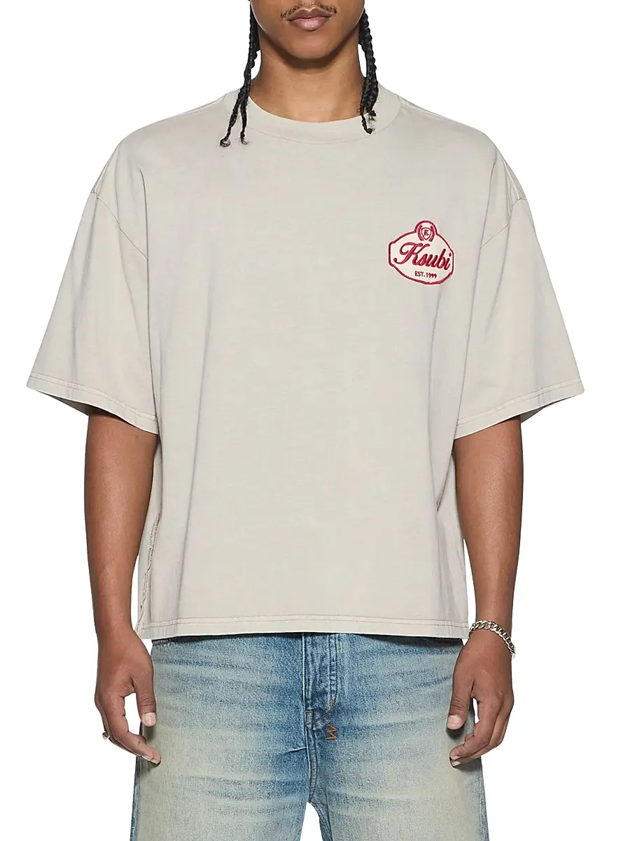 Ksubi Men's Klasse Halen Logo Cotton Oversized T-Shirt - Grey - Size XXL | Image 1 Ksubi Men's Klasse Halen Logo Cotton Oversized T-Shirt - Grey - Size XXL | Image 1
