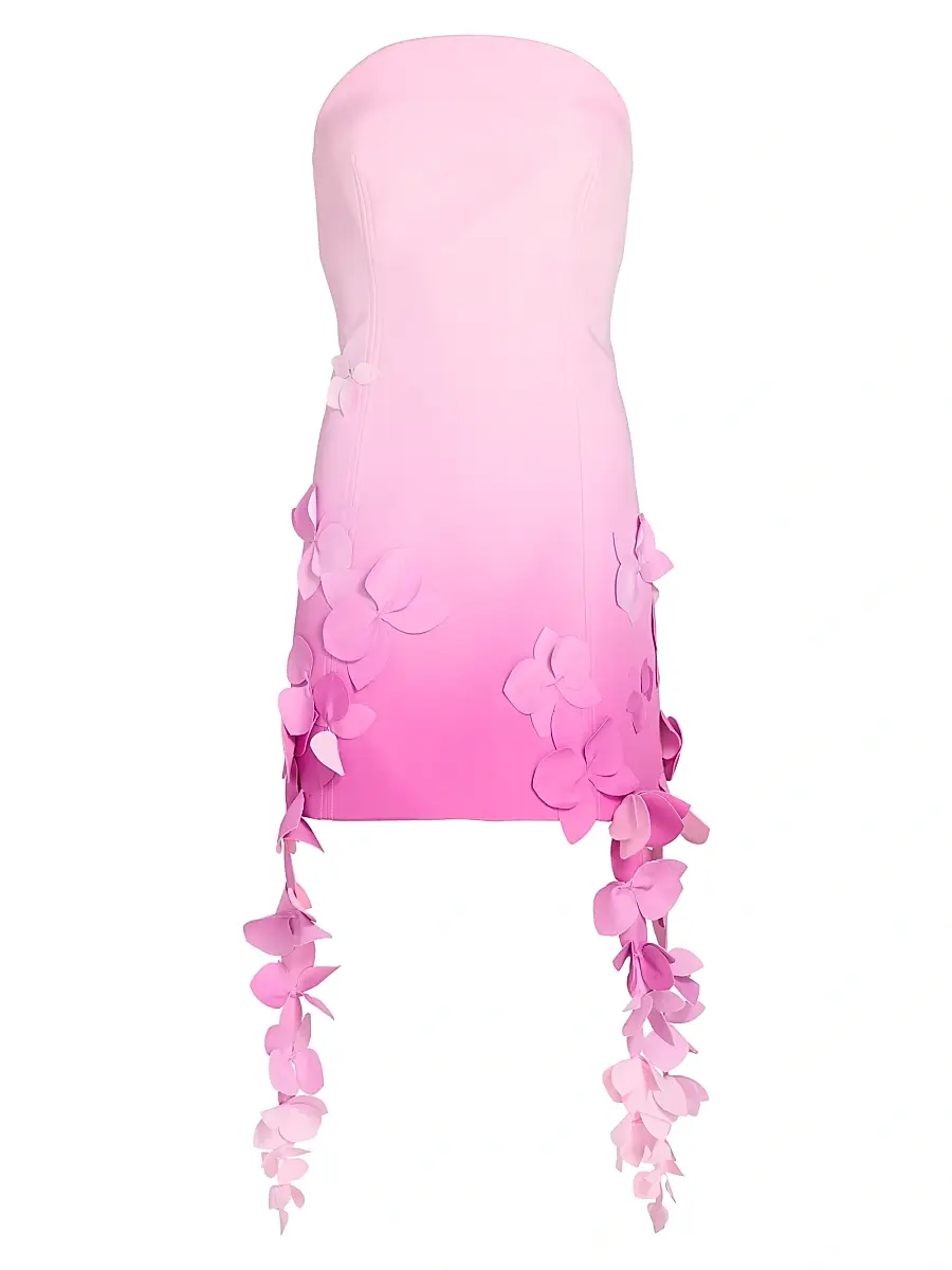 Acler Women's Forever Young Sandia Ombré Strapless Minidress - Taffy Ombre | Image 1 Acler Women's Forever Young Sandia Ombré Strapless Minidress - Taffy Ombre | Image 1