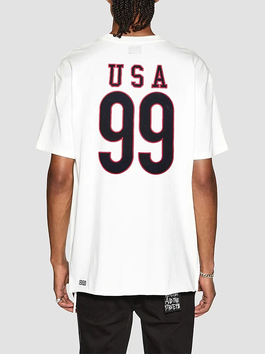 Ksubi Men's USA Ekcess Crewneck T-Shirt | Thumbnail 2 Ksubi Men's USA Ekcess Crewneck T-Shirt | Thumbnail 2