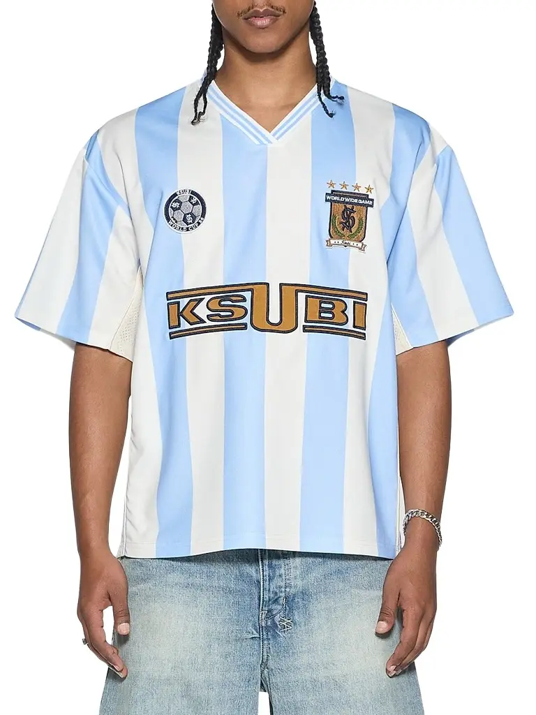 Ksubi Men's Offside Short-Sleeve Jersey - Skyblue | Image 1 Ksubi Men's Offside Short-Sleeve Jersey - Skyblue | Image 1