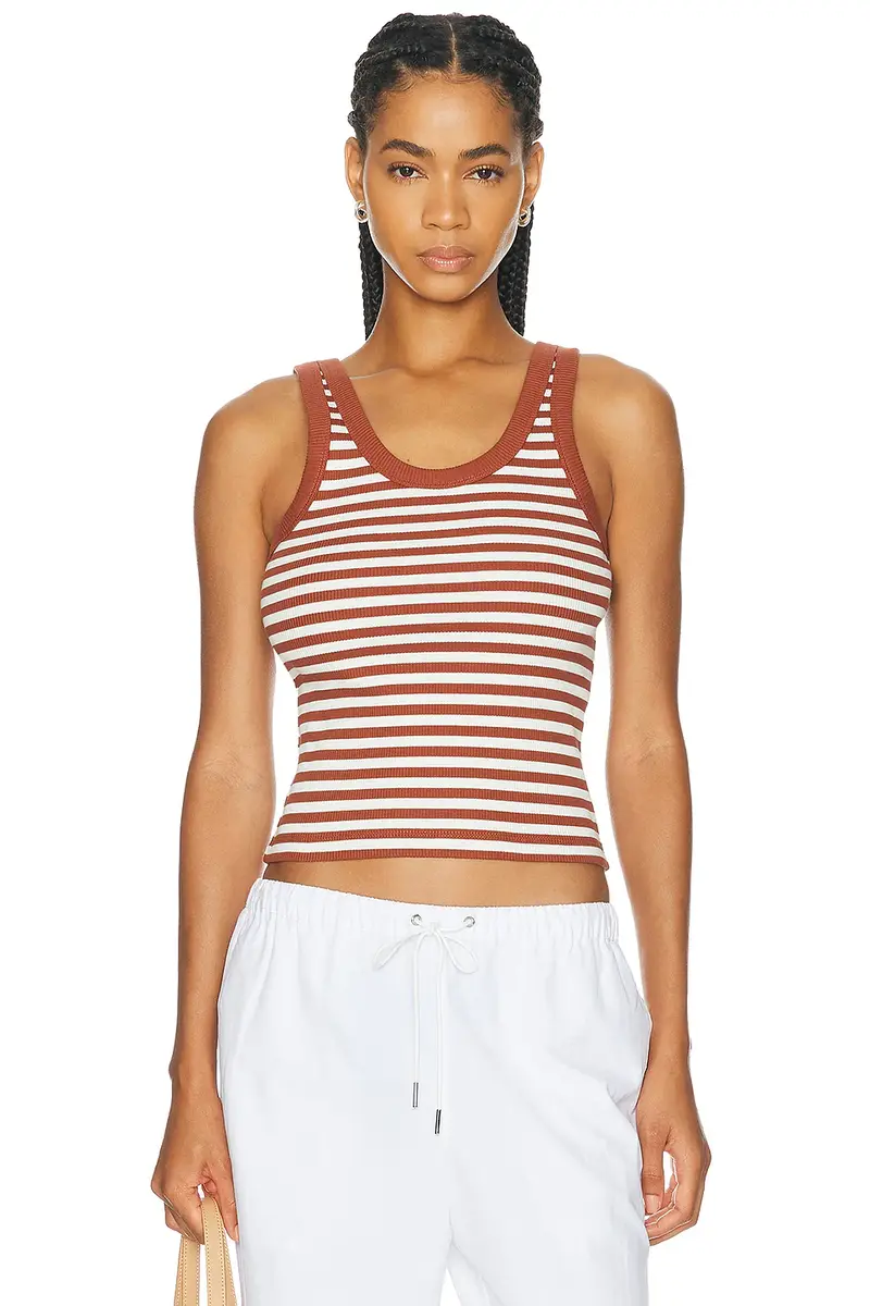 House of Dagmar Ribbed Tank Top | Image 1 House of Dagmar Ribbed Tank Top | Image 1