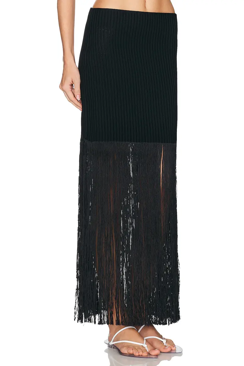 ALAÏA ALAΪA Fringed Tube Skirt | Thumbnail 2