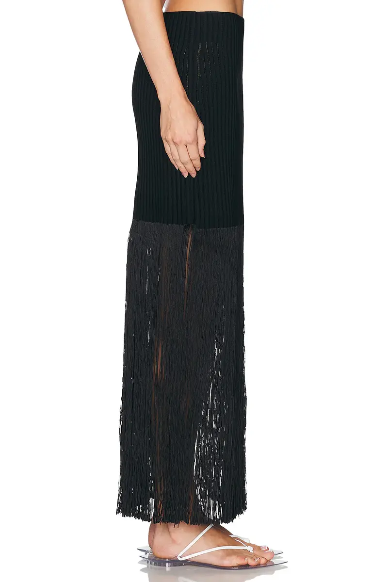ALAÏA ALAΪA Fringed Tube Skirt | Thumbnail 3