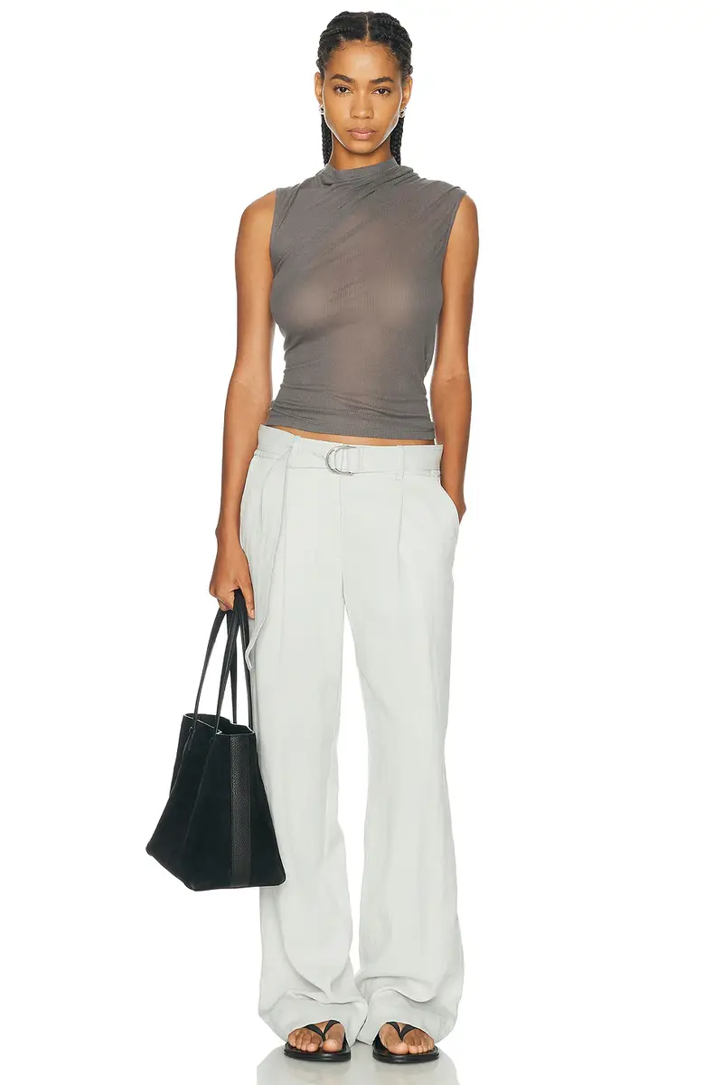 Helmut Lang Sheer Twist Tank Top | Thumbnail 4 Helmut Lang Sheer Twist Tank Top | Thumbnail 4