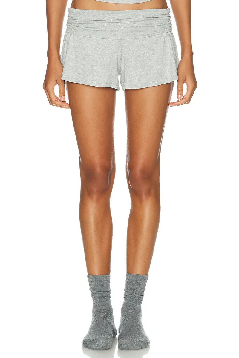Lunya Soft Modal Rib Fold Over Short | Image 1 Lunya Soft Modal Rib Fold Over Short | Image 1
