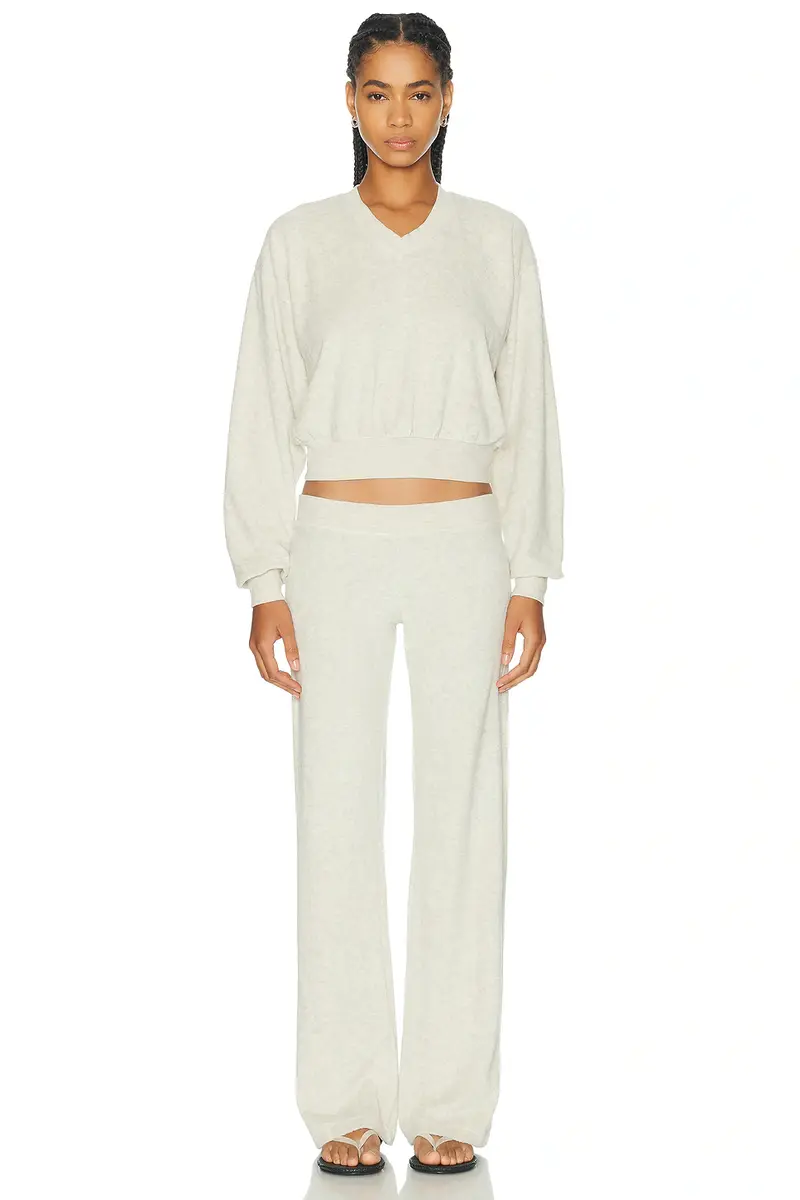 ÉTERNE Low Rise Lounge Terry Pant | Thumbnail 5