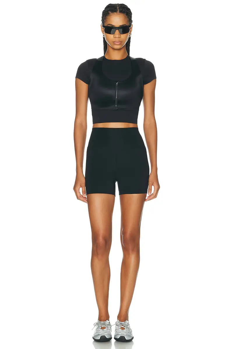 NikeSKIMS Matte Corset Short Sleeve Crop Top | Thumbnail 4 NikeSKIMS Matte Corset Short Sleeve Crop Top | Thumbnail 4