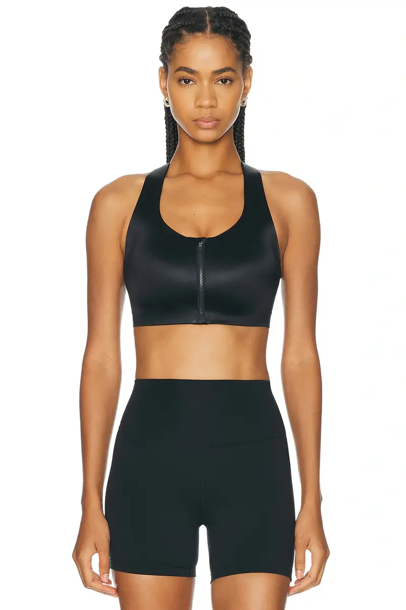 NikeSKIMS Shine Racerback Zip Front Bra | Image 1 NikeSKIMS Shine Racerback Zip Front Bra | Image 1