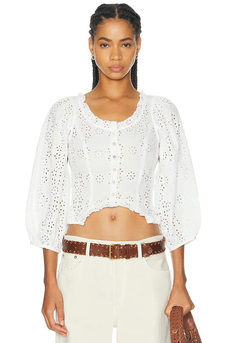 Sandy Liang Palisades Top | Image 1 Sandy Liang Palisades Top | Image 1