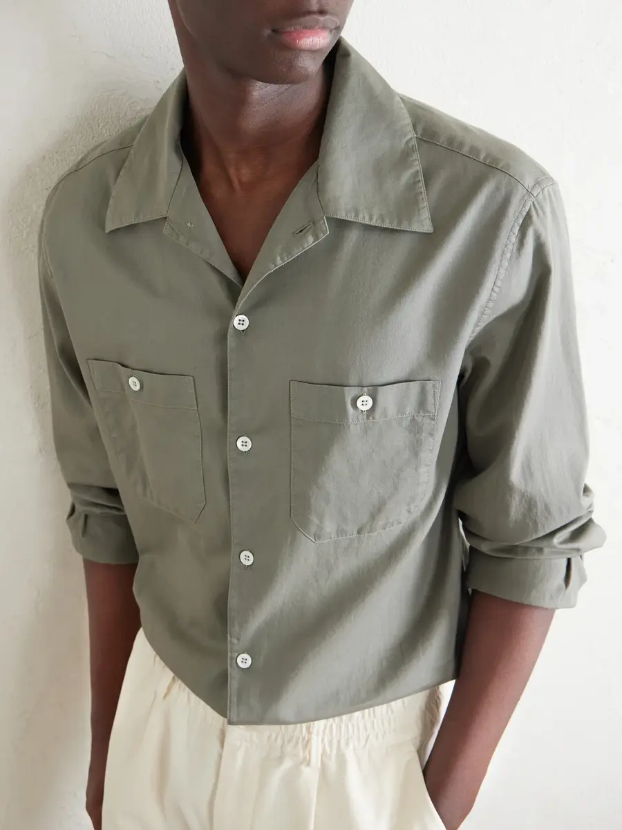 Brunello Cucinelli Cotton-Twill Shirt - Men | Thumbnail 5