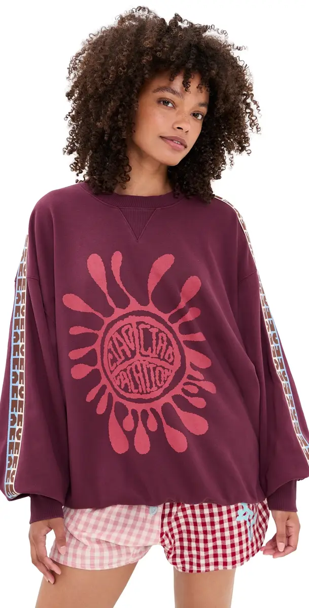 Ciao Ciao Vacation Emboss Sweater Multi | Image 1 Ciao Ciao Vacation Emboss Sweater Multi | Image 1