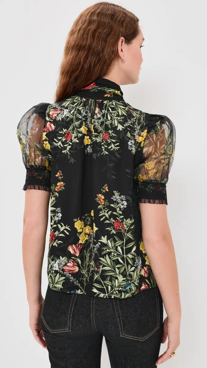 Alice + Olivia Brentley Tie Blouse | Thumbnail 3 Alice + Olivia Brentley Tie Blouse | Thumbnail 3