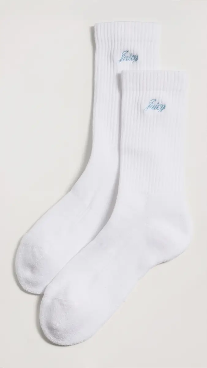 Sporty & Rich Juicy Script Socks | Thumbnail 2