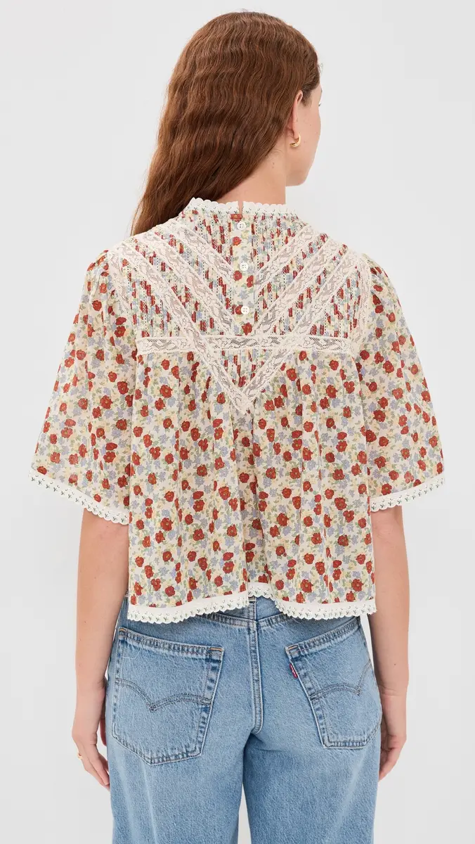 Sea Viera Print Blouse | Thumbnail 3 Sea Viera Print Blouse | Thumbnail 3
