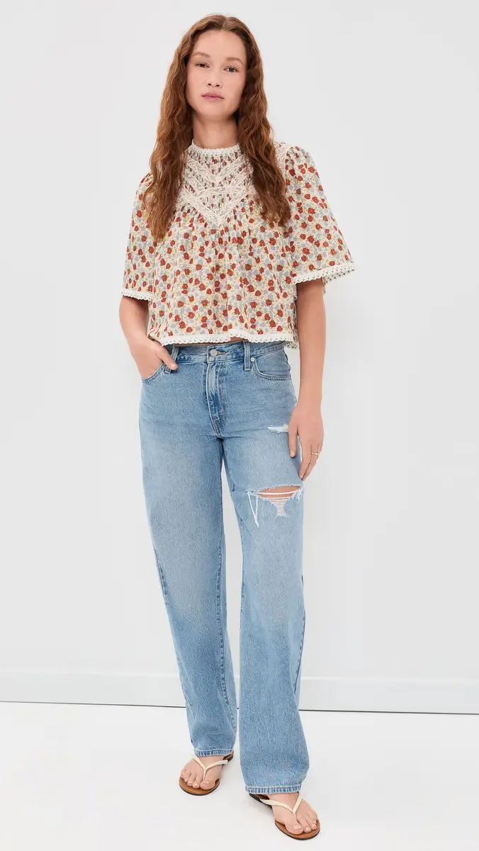 Sea Viera Print Blouse | Thumbnail 5 Sea Viera Print Blouse | Thumbnail 5