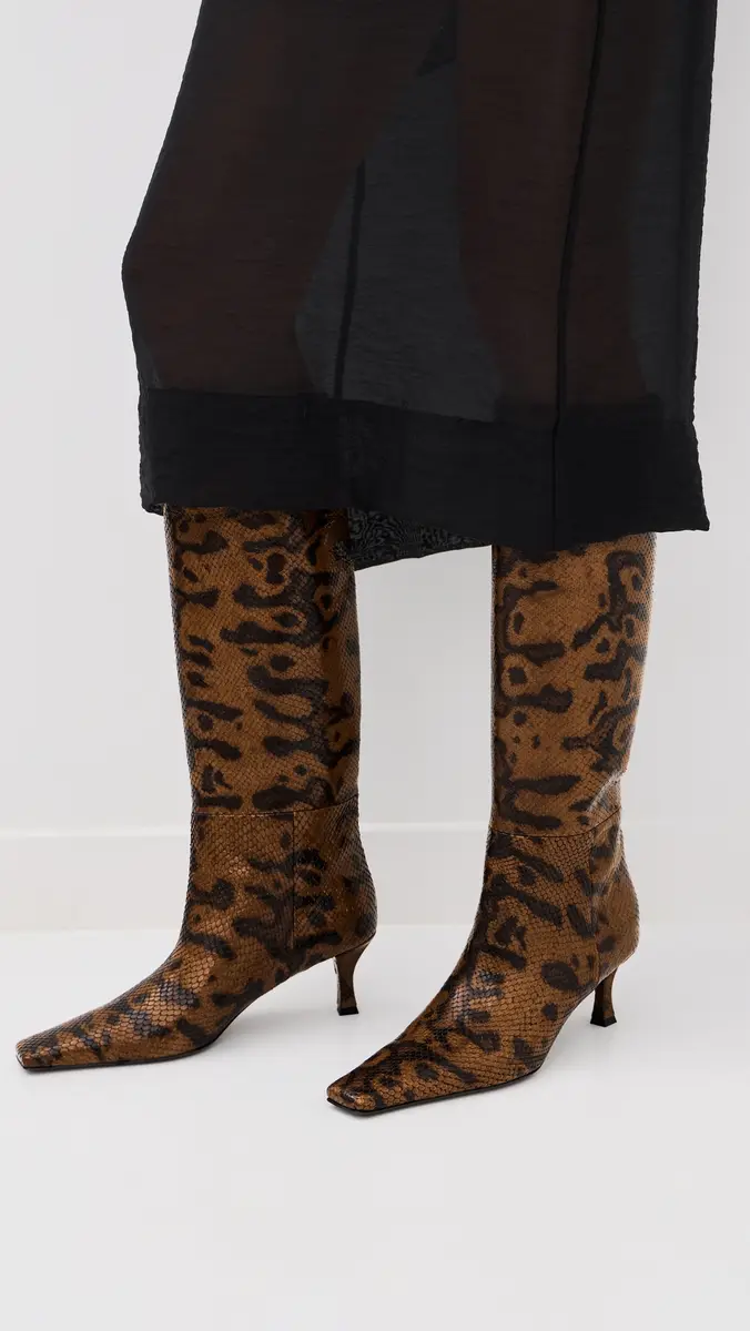 Proenza Schouler Trap Boots In Embossed Python | Thumbnail 3 Proenza Schouler Trap Boots In Embossed Python | Thumbnail 3