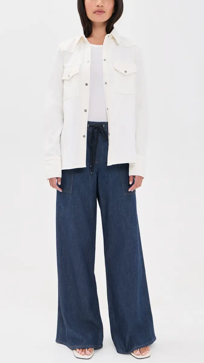 7 For All Mankind Utility Pull On Wide Leg Pants | Thumbnail 5 7 For All Mankind Utility Pull On Wide Leg Pants | Thumbnail 5
