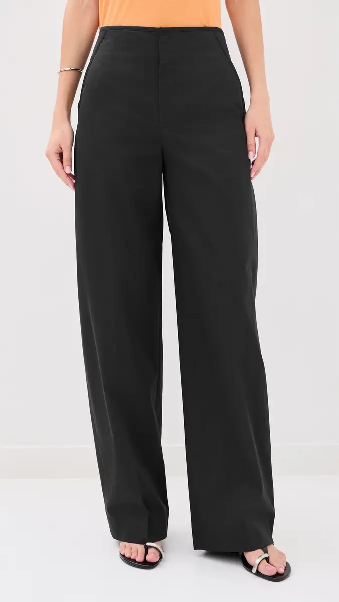 Vince Elastic Back Cotton Trousers | Thumbnail 3 Vince Elastic Back Cotton Trousers | Thumbnail 3