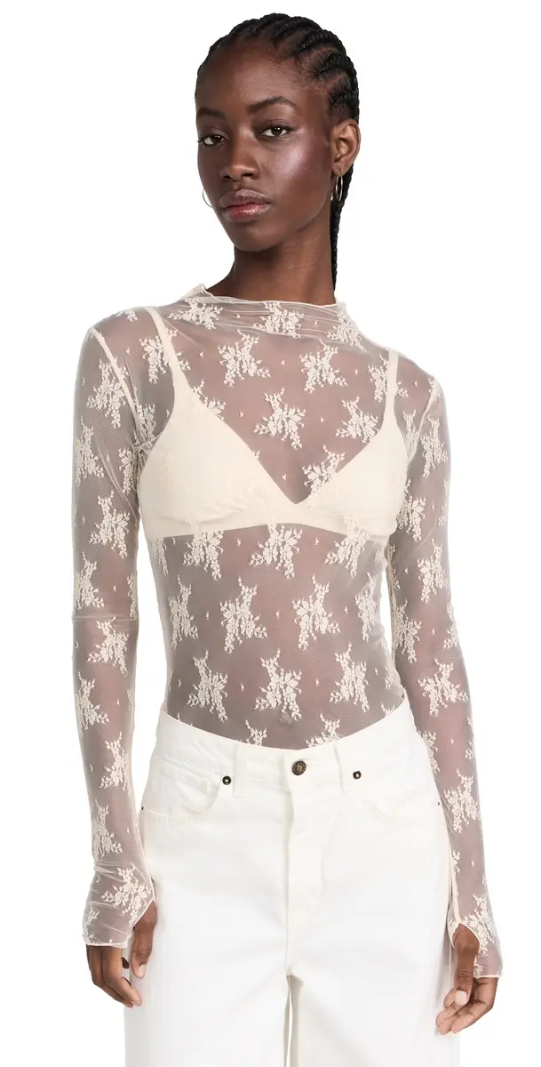 Free People Lady Lux Layering Top Evening Creme | Image 1 Free People Lady Lux Layering Top Evening Creme | Image 1