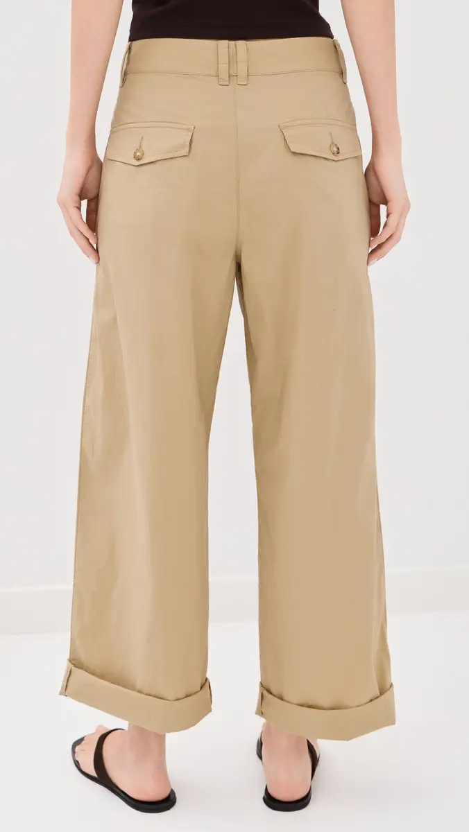 Madewell The Everyday Trouser in Poplin Fennel Seed | Thumbnail 3 Madewell The Everyday Trouser in Poplin Fennel Seed | Thumbnail 3