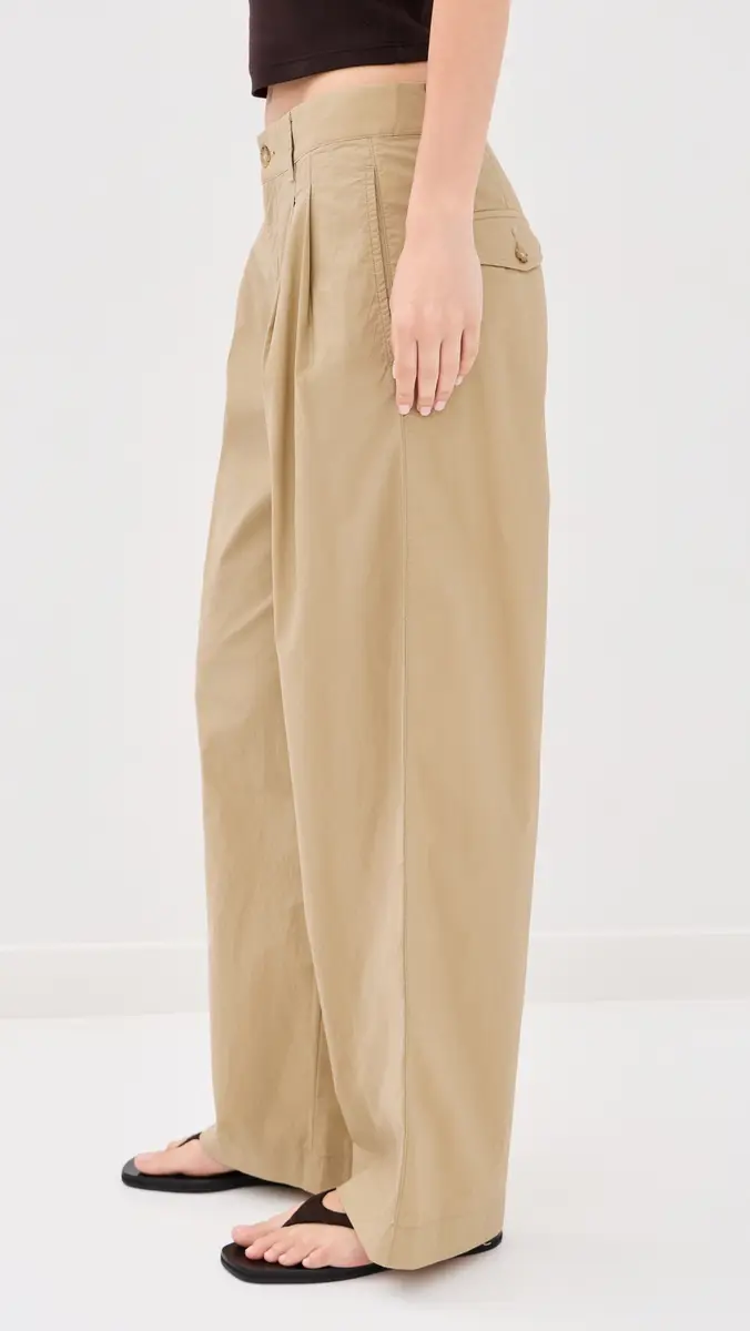 Madewell The Everyday Trouser in Poplin Fennel Seed | Thumbnail 4 Madewell The Everyday Trouser in Poplin Fennel Seed | Thumbnail 4