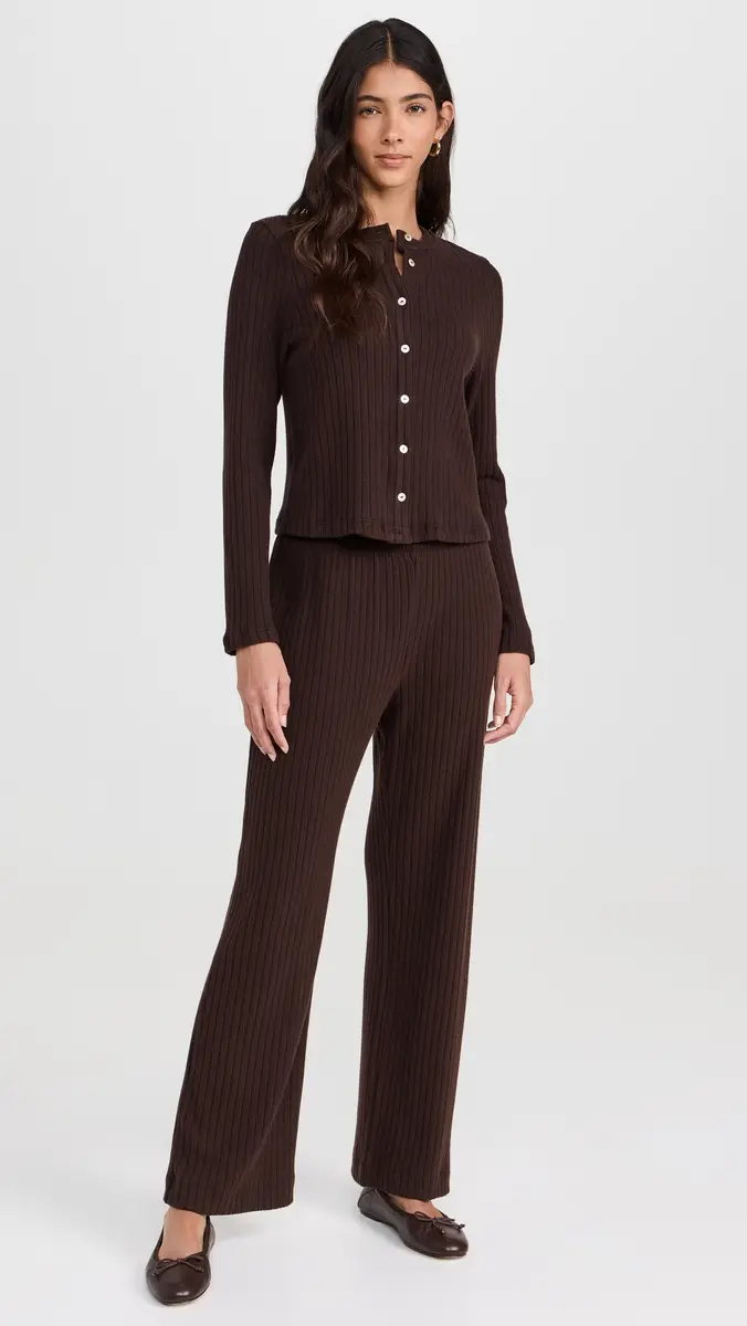DONNI. DONNI. The Sweater Rib Simple Pants | Thumbnail 5 DONNI. DONNI. The Sweater Rib Simple Pants | Thumbnail 5
