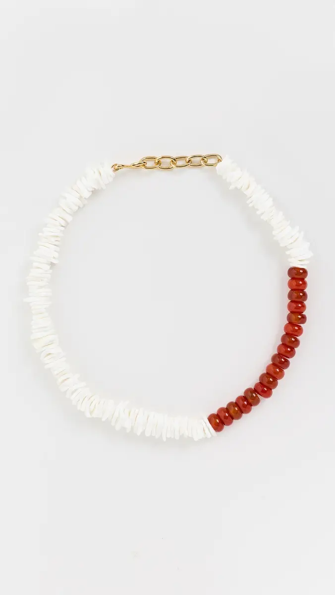 Madewell Shell Stone Beaded Necklace | Thumbnail 2
