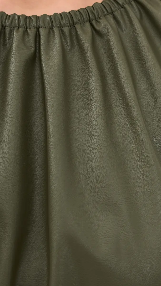 MM6 MAISON MARGIELA Faux Leather Mini Dress | Thumbnail 6 MM6 MAISON MARGIELA Faux Leather Mini Dress | Thumbnail 6