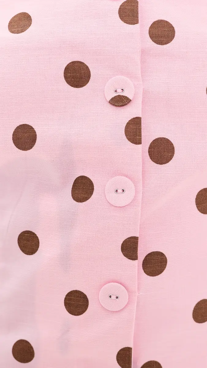 endless rose Polka Dot Linen Strapless Dress | Thumbnail 6 endless rose Polka Dot Linen Strapless Dress | Thumbnail 6