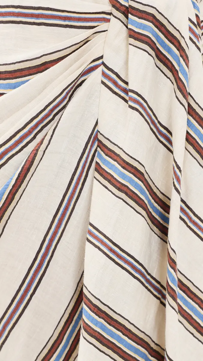 A.L.C. A. L.C. Rhodes Striped Linen Blend Midi Skirt | Thumbnail 6 A.L.C. A. L.C. Rhodes Striped Linen Blend Midi Skirt | Thumbnail 6